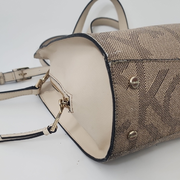 Calvin Klein Hayden Monogram Chain Satchel - Picture 6 of 12